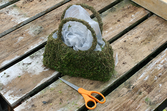 Moss Purses with Plastic Lining